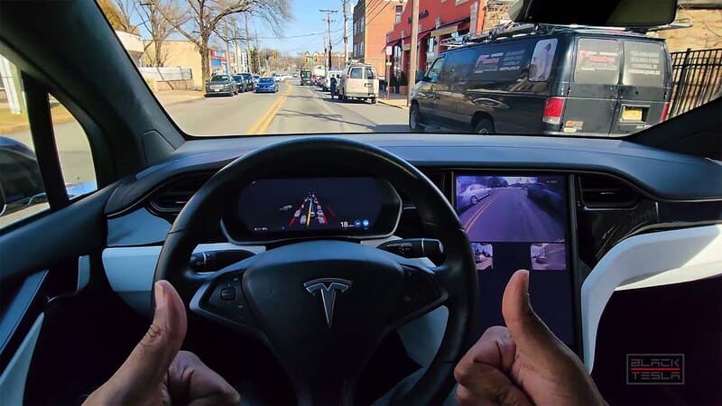 Conduite autonome FSD Tesla 