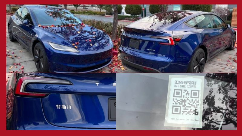 Tesla model 3 refresh giga fremont