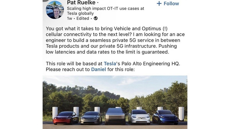 Tesla 5G Privée
