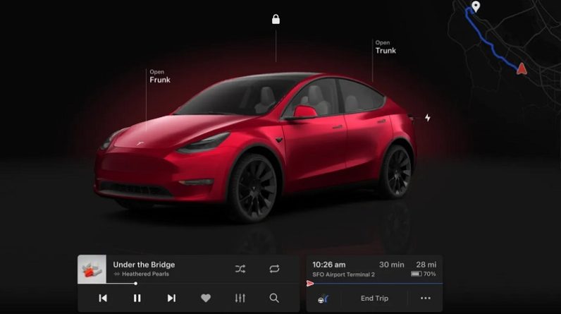 grande mise à jour logicielle Tesla