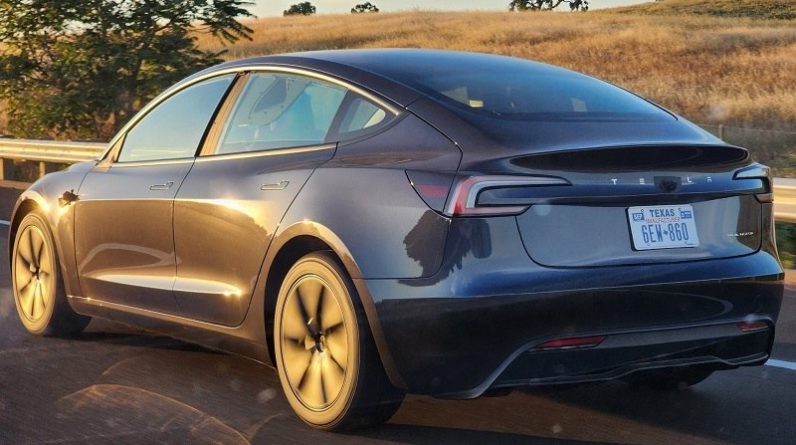 Tesla Model 3 sans rétroviseurs
